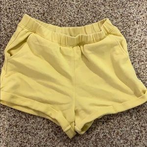 Yellow shorts